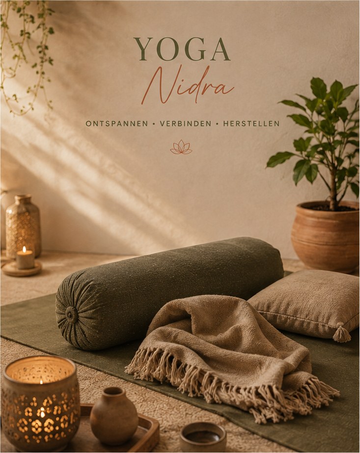 Poster yoga nidra: ontspannen, verbinden, herstellen